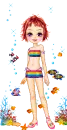 underwater rainbow candy dollz
