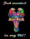 parrots: just saying hi