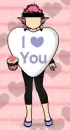 Let the outfit do the talking: I LOVE YOU