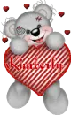 CREDDY BEAR WITH A HEART WITH KIMBERLY