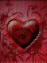 mosiac effect heart