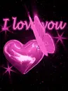 i love you heart and butterfly