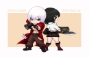 Dante and Lady chibi