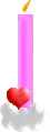 valentine candle