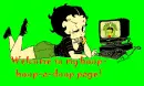 betty boop with the computer