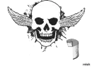 tonya b/w skull