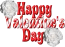 happy valentines day striped