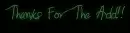neon:thanks for the add!