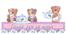 tea-party bears:thank you