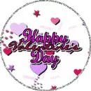 happy V Day hearts