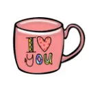 cute cup:I love you