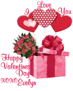 Happy Valentines Day Xoxo  Evelyn