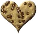 Gold Coffe heart