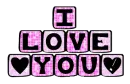 I love you blocks