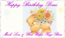 Pami Birthday card bear
