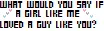 what would you say?
