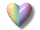 pastel rainbow heart