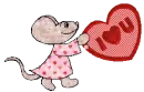 cute mouse I love you