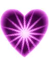 purple rays heart