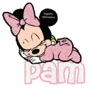 Sleeping Baby Minnie Mouse -Pam-