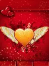 winged I love you heart