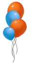 blue balloons