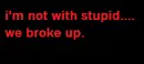 not with stupid