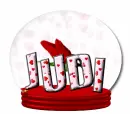 globe red rose JUDI