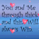 You and Me ~ in blue.