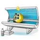 Smiley In the tanning bed