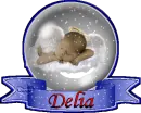 delia baby angel globe