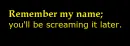 remember my name