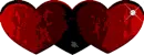 Gothic Hearts Diamond Stone Divider Three Hearts Collection By Carina Marie sleekgraphics