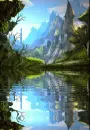 Fantasy Castle Reflections