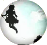 Swinging Girl Button