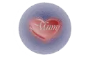 Mum Heart On Water With Fairy Sparkle Across