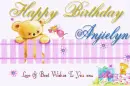 Anjielyn Happy Birthday