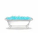 bubbling bathtub