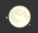 Glowing moon