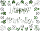 clover border happy birthday