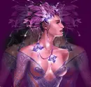 Purple Glittered Faerie