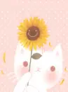 KITTY WITH SUN FLOWER