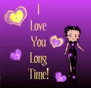 Betty Boop I love you long time