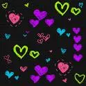 Girly Neon Hearts