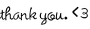 thank you <3