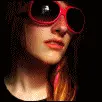Girl with fotoaparat