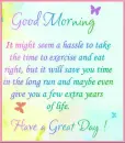 Good morning