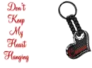 Don't Keep My Heart Hanging Glass Heart Black Beads Carina