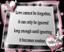 cannot ignored love