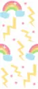 rainbows and lightening